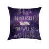 Purple Cartoon Modern Simple Linen Pillow Cover  Office Home Car Pillow Cover Premium Durable Quality