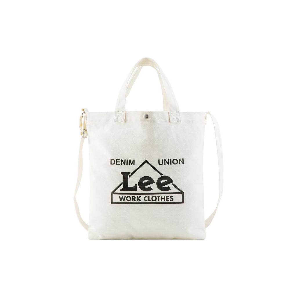 New Lee Cotton Patchwork Canvas Tote Bag Shopping Bag Canvas Bag Shoulder Bag Crossbody Bag Handbag Regular Unisex Ecru L419214ZK20U