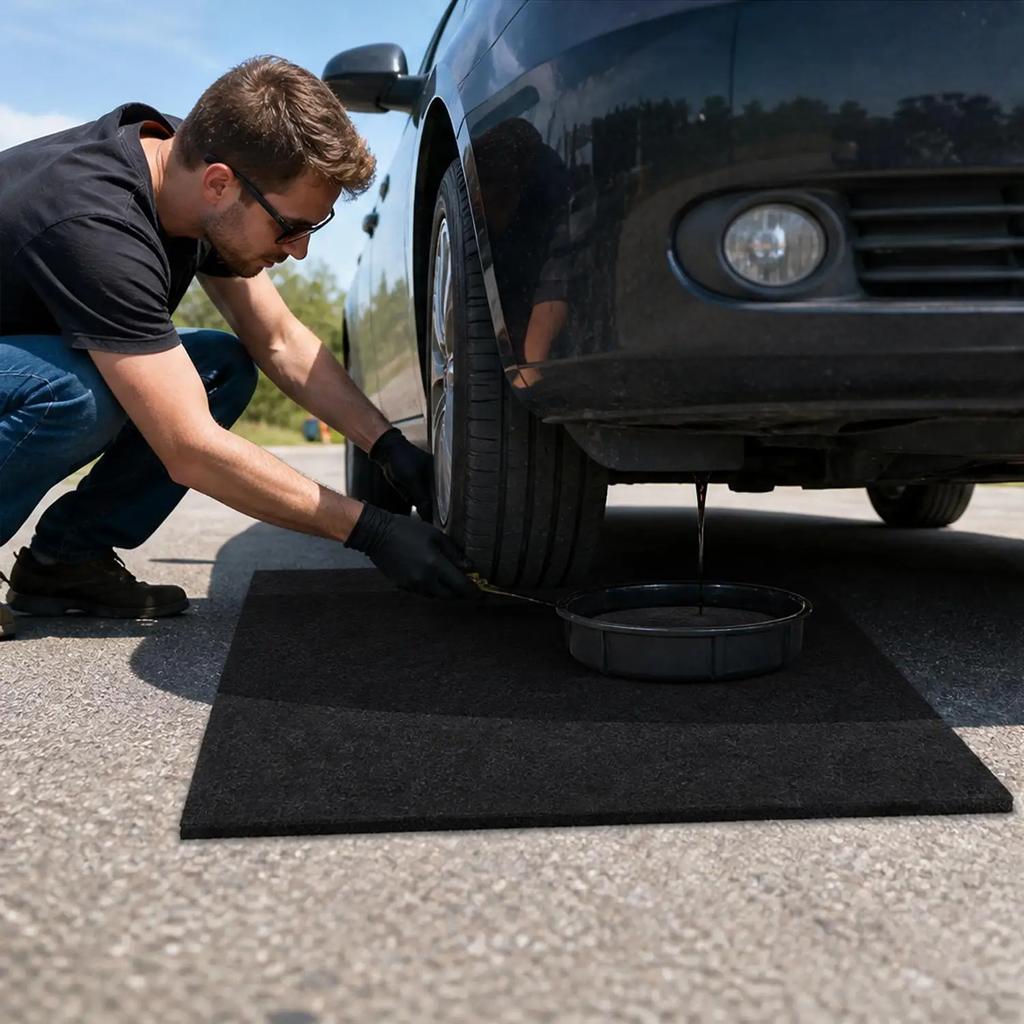 Universal Oil Change Anti-Splash Pad Resist Engine Oil Coolant Brake Cleaner Gear Oils Garage Oils Drip Mat for Car Maintenance