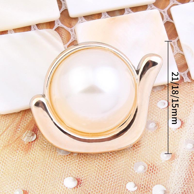 10Pcs Pearl Buttons Pajamas Coats Sweaters Women'S Round Versatile High-End Decorative Buttons Daquan Clothes Accessories