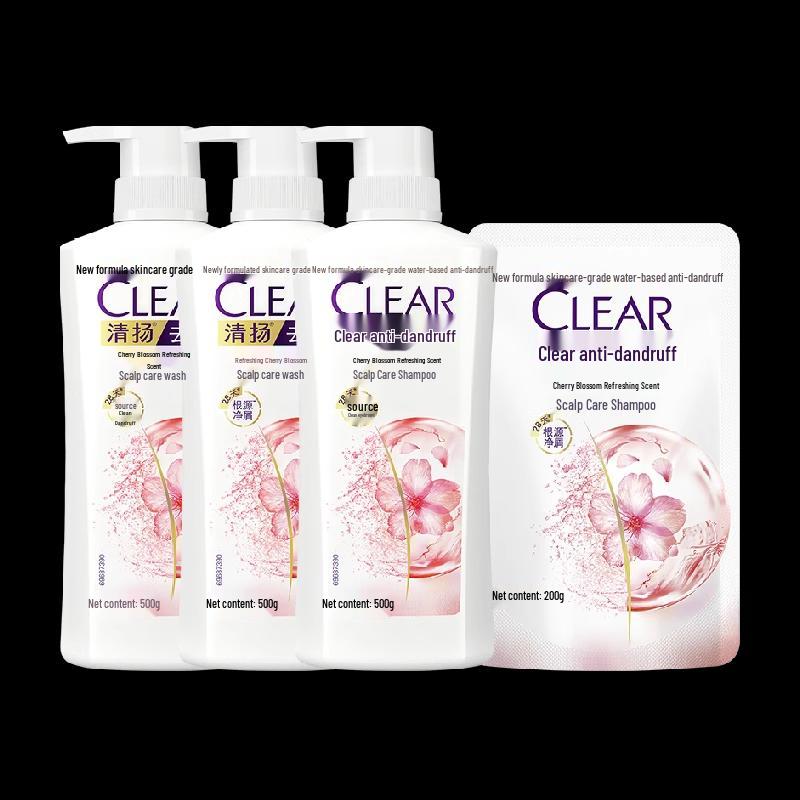 Clear Anti-Dandruff Cherry Blossom Shampoo Pack