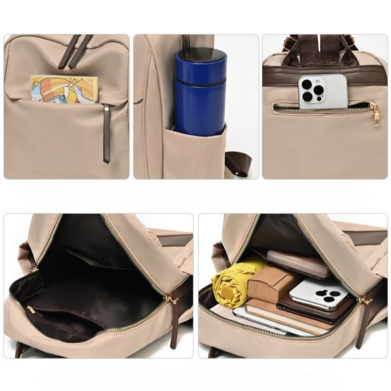 2025 New Women's Backpack Lightweight Leisure Travel Backpack Nylon Simple Commuter Student School Bag