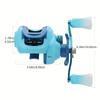 Spinning Fishing Reel Light Blue Aluminum Ergonomic Handle Smooth Drag System Suitable for Fresh and Saltwater Fishing Durable Fishing Tackle