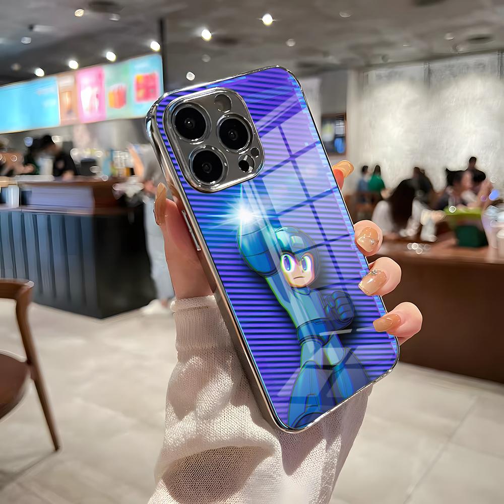 

Megaman Zero Phone Case For IPhone 17 Pro Max 15 Pro 16 14 Plus 12 13 Mini 11 Pro Shockproof Electroplated Glass Cover iPhone 14 Pro