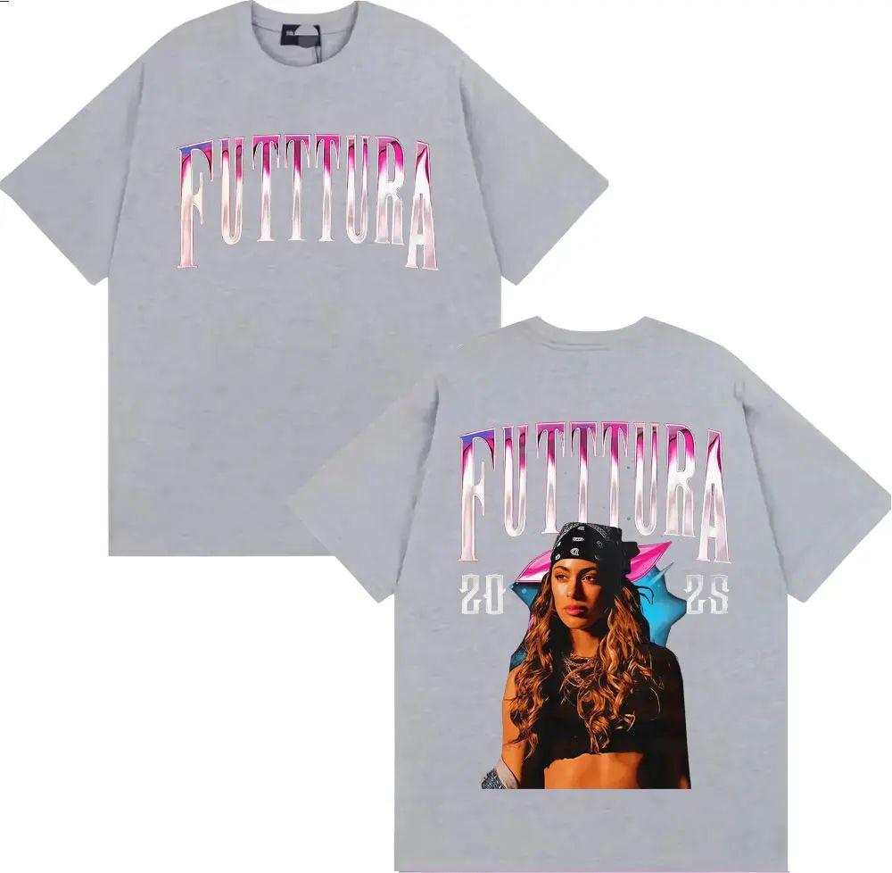 Fashion Hip Hop T Shirts Summer Tops Singer TINI STOESSEL La Triple T Futtura 2026 Tour Tshirt Men Women Clothing Cotton Tshirt
