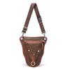 Genuine Quality Leather Men Design Casual Travel Messenger Cross-body Sling Bag Fashion Fanny Waist Belt Pack Leg Drop Bag