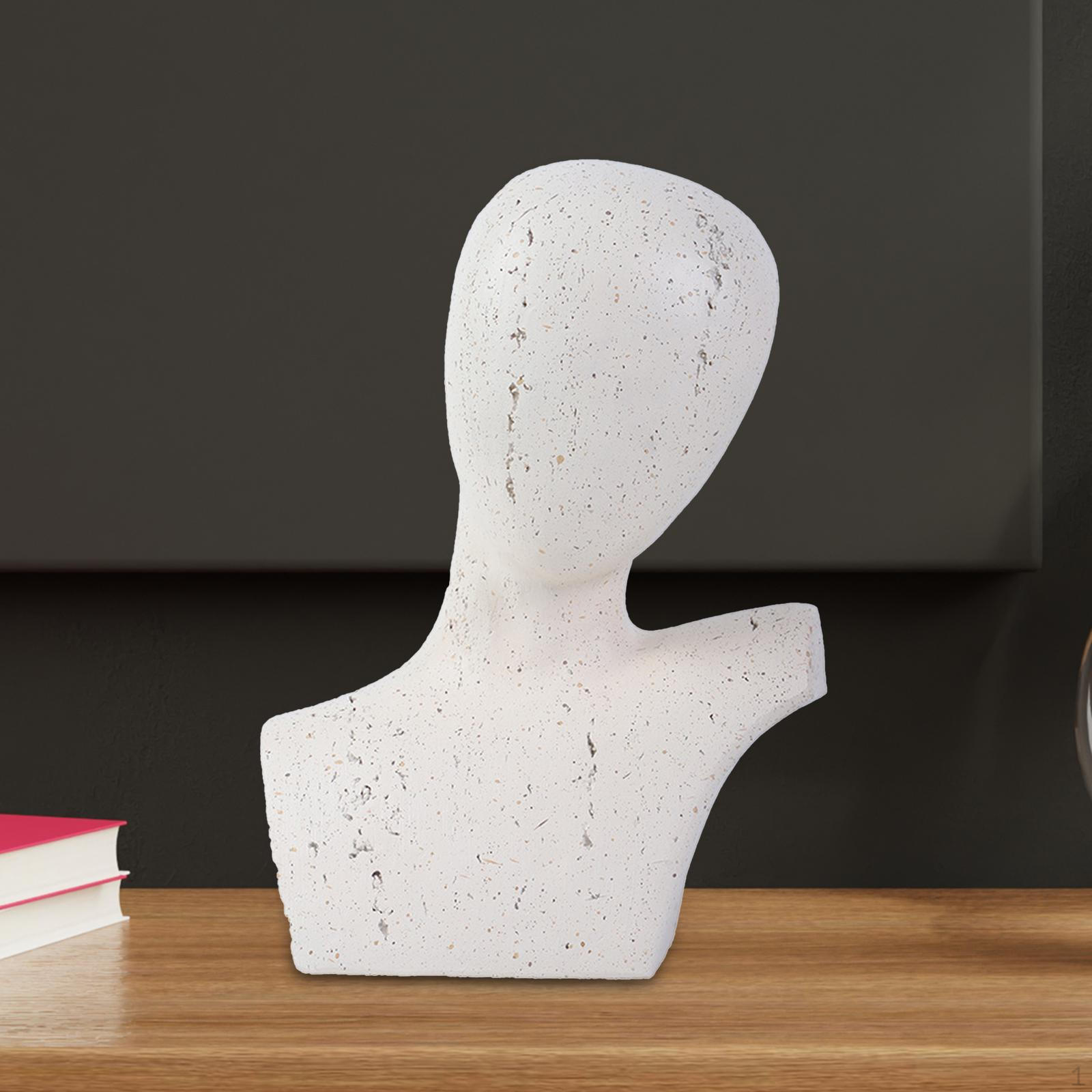 

Abstract Human Figure, Head, Resin Statue, Table Decoration, Living Room, Desk, Bust, Sculpture, білий