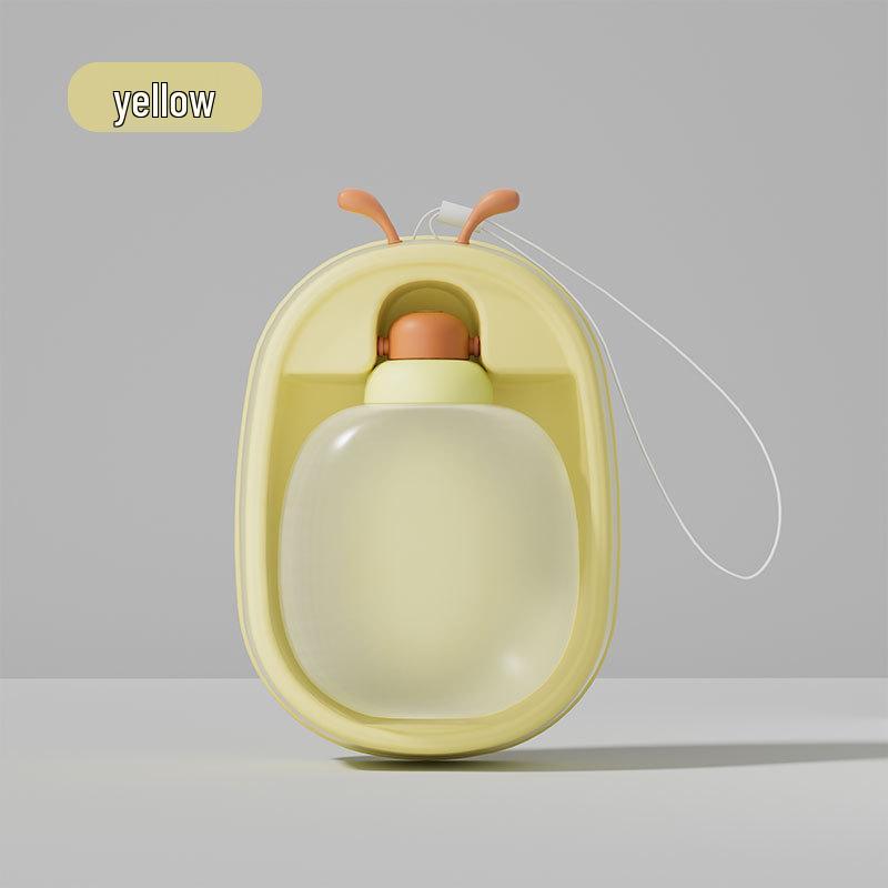 Portable Multi-functional Pet Water Bottle & Feeder for Outdoor Travel жёлтый
