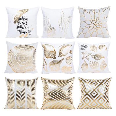 New Summer Hot Stamping Pillowcase Soft and Comfortable Sofa Decoration Home Fashion Pillowcase