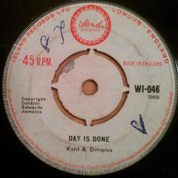 

7inch Record KENT DIMPLES Day Is Done WI046 ISLAND 1963 UK Reggae Ska Dub Used