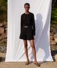 Lady Volume Cotton Long Sleeve T-Shirt_Black