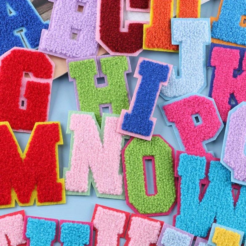 Fashion Colorful Letter Embroidered Patch, Heat Transfer Sew on Clothes Decorative Patch