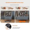 Retractable Kitchen Desktop Drawer for Organizing Cutlery and Utensils