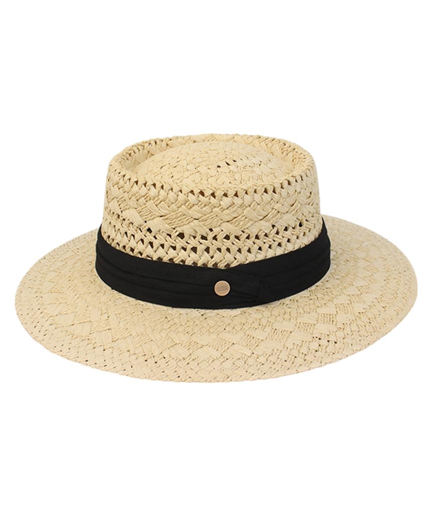Yunibeosyeolkemiseuteuli Sanjose Bk Line Beige Panama Hat Panama Hat