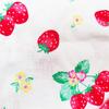 Jinbei for Made with Japanese Strawberry 130cm Kids, Girls, 100% Cotton, Fabric, Pattern, White,