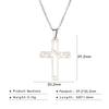Cazador Jesus Kreuz Hohl Anhänger Halsketten für Damen Herren Christliches Choker Großhandel Edelstahl Schmuck Geburtstagsgeschenke