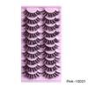 10 Pairs Of Messy False Eyelashes, Naturally Thick False Eyelashes, Slender And Curled Fried False Eyelashes