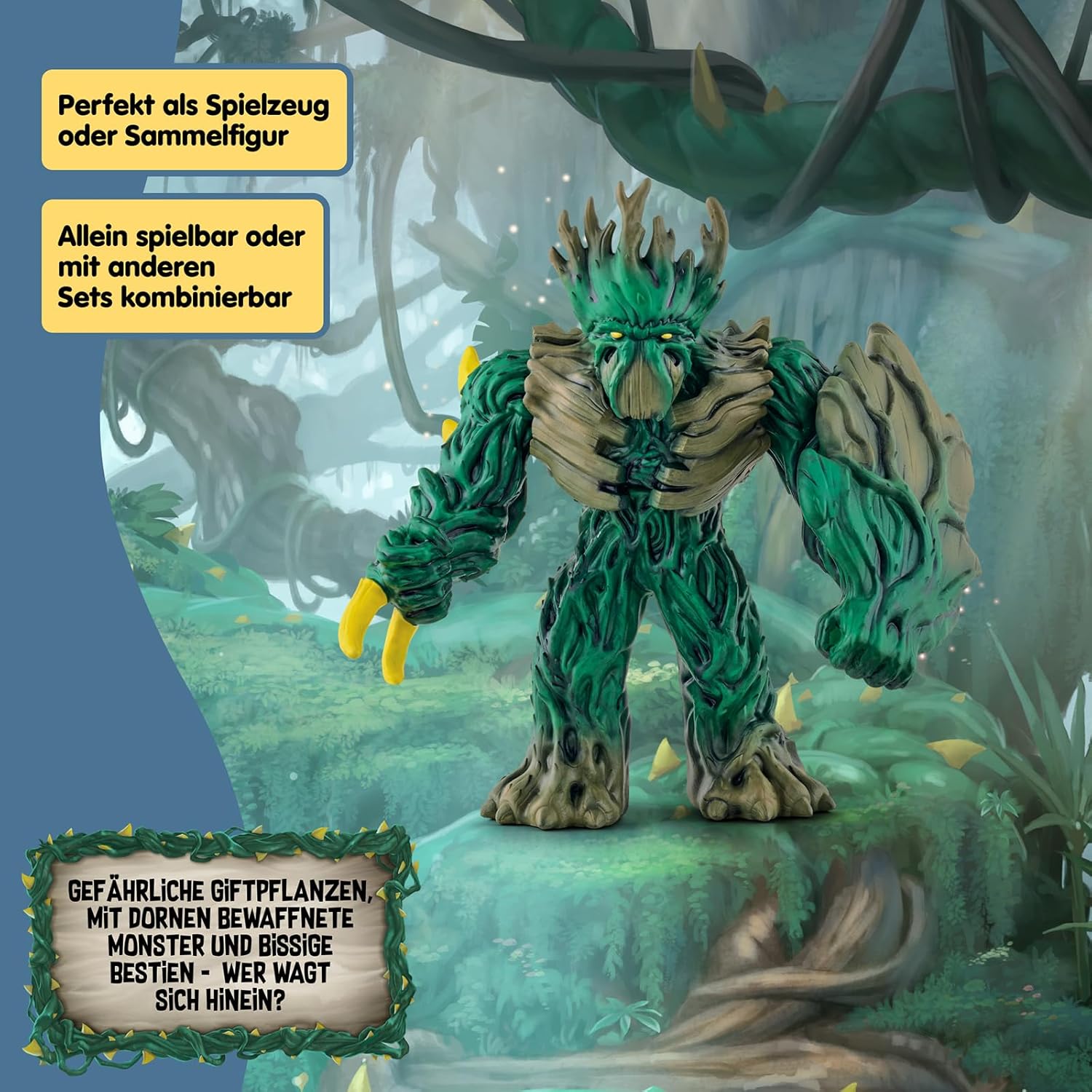 

SCHLEICH ELDRADOR Creatures Джунгли Правитель Монстр Игрушечная Фигурка с Вращающейся Головой и Подвижными Руками Отличный Подарок для Детей от 7 Лет 14 x 7 x 114 см Doll
