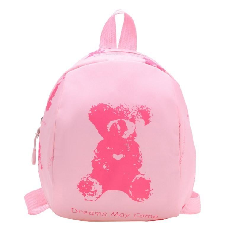 Adorable Cartoon Bear Kids Backpack Cute And Fun Design Breathable Nylon Material For School