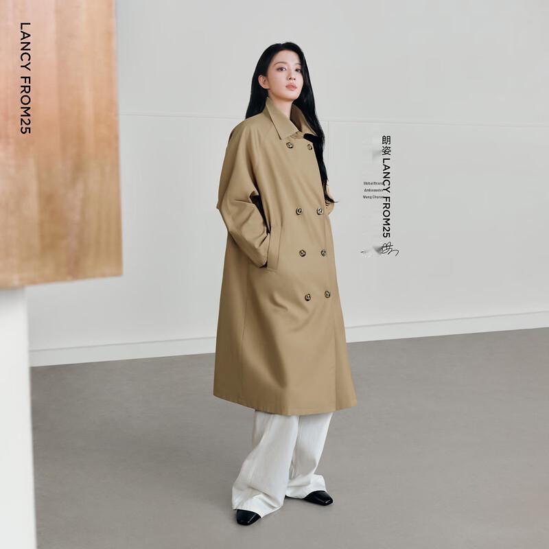 LANCY Wang Churan Style Double-Breasted Trench Coat