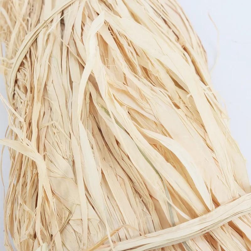 Diy Handmade Crafts Natural Real Raffia Grass Love Straw Wedding Party Flower Gift Box Packing Weaving Rope Material Decoration