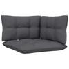 vidaXL Gartensofa 2-Sitzer mit Kissen in Weiß Massivholz Kiefer