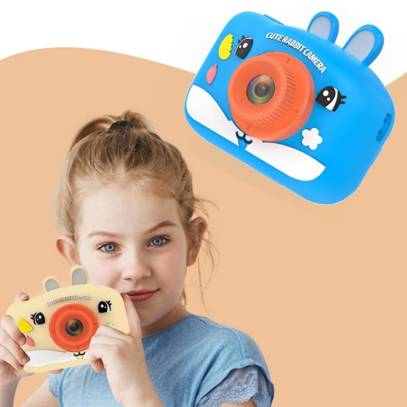 H9S Child Friendly Digital Camera Easy To Use Kids Educational Toy Camera 2.0in IPS Screen 8.0X Zooming Support OTG