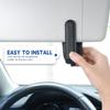 JUSTTOP 2Pack Sunglasses Holders For Car,Magnetic Leather Buckle Sun Visor Sunglass Clip,Ticket Card Clip Sunglasses Mount,Car Interior Accessories