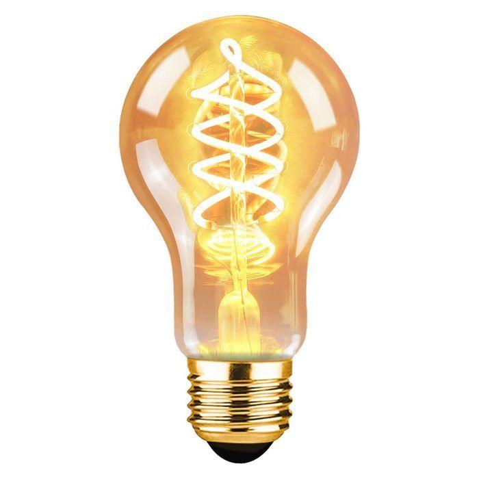 Ampoule LED - NETTLIFE - Edison A60 - Culot E27 - 4 W - Blanc chaud 2200 K
