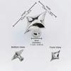 Zinc Zinc Zinc Alloy Cabinet Knobs Four Point Star Furniture Handles  Storage Drawers