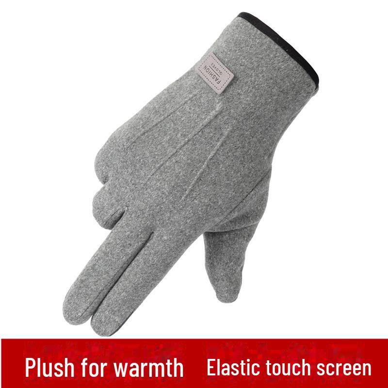 Unisex Warm Touchscreen Cycling & Skiing Gloves - Non-Slip, Wear-Resistant, Velvet-Lined for Autumn/Winter