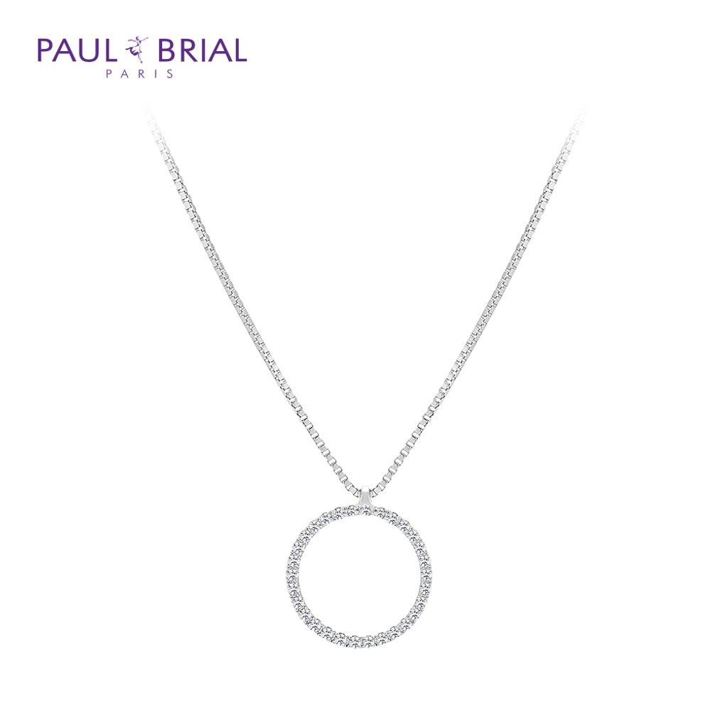PAULBRIAL PYBN0183 (WG) Round Cubic Necklace