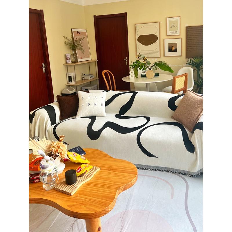 

Chenille Sofa Cover Anti-Scratching Universal Leather Sofa Protector All-InJUEusive High-Grade Blanket Soft Towel JUEoth 180*130