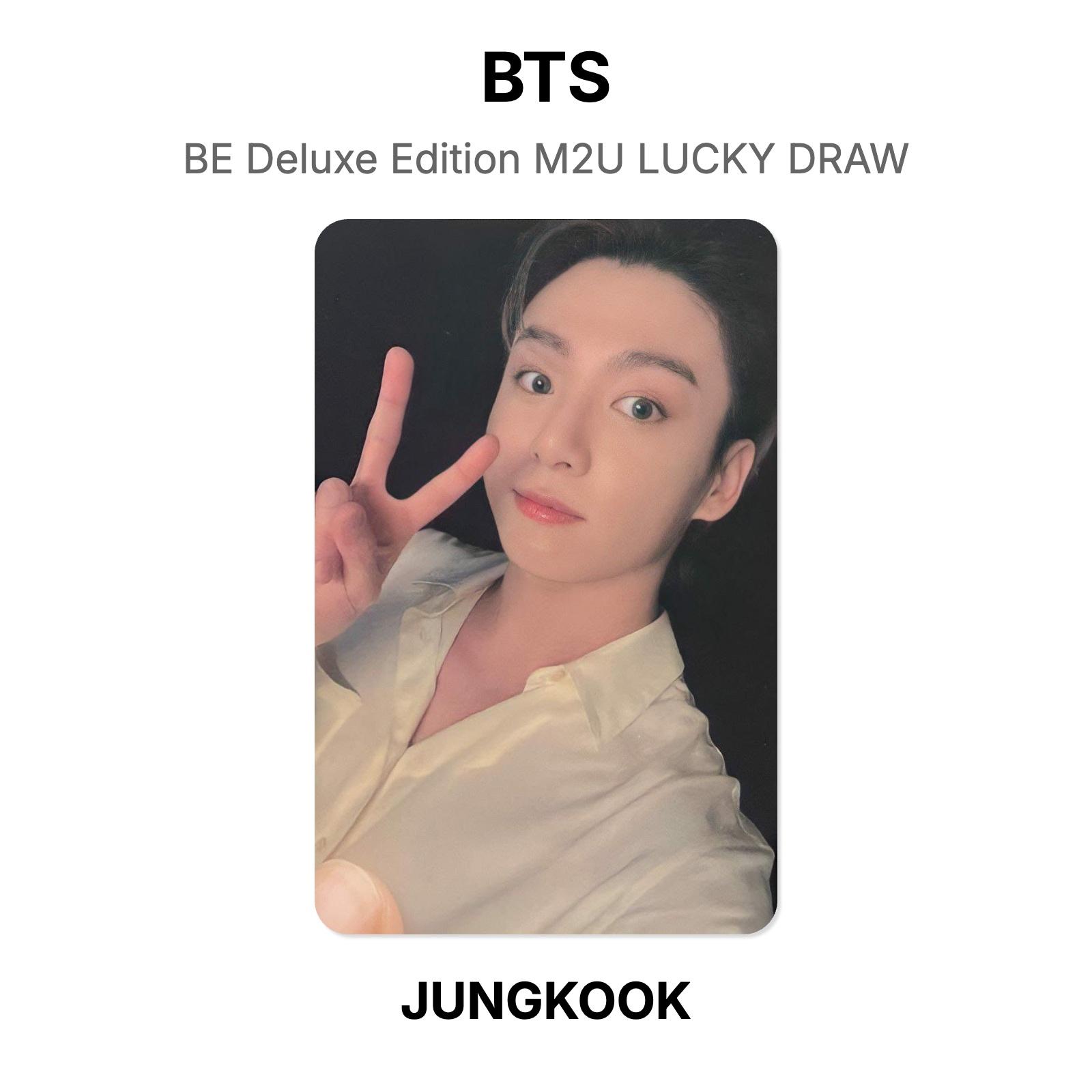 BTS BE Deluxe Edition M2U LUCKY DRAW Official Photocard JUNGKOOK