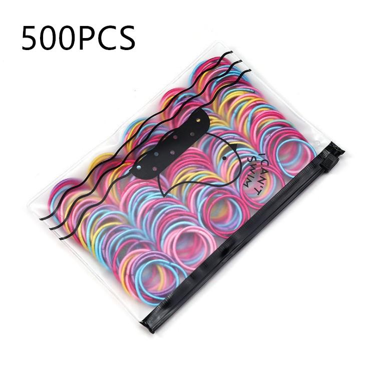 

Набір 200/300/500 шт. Високоякісні еластичні нейлонові гумки для волосся для дівчаток. Різнокольорові гумки. Дитячі аксесуари для волосся. Головний убір.