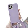 Lanyard Phone Case Soft Silicone Crossbody Strap  Mobile Phone Case for iPhone 14 Pro Max SE Soft Phone Case