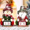 Cartoon Countdown Calendar Santa Claus Christmas Countdown Signs  New Year