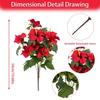 Weatherproof Artificial Morning Glory Flowers Silk Material Faux Petunia Flowers  Hanging Basket