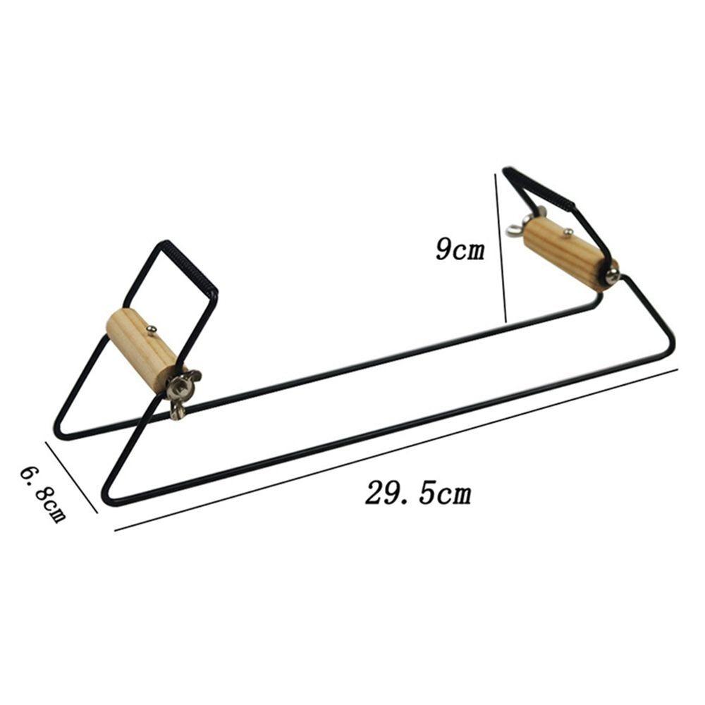 Wood Handle Handmade Knitting Tool Stainless Steel Weaving Beading Loom Kits for Hand Crafts