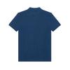 Polo Fitted Mid-Length Solid Color Printed Polo Collar Short Sleeve Polo Shirt Men Tops Blue 710832749-003