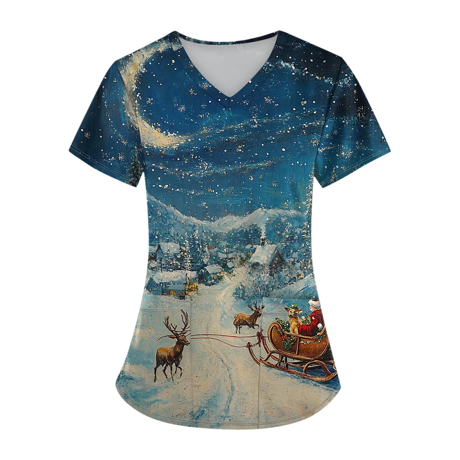 

Женский топ с карманом и коротким рукавом с крестом и V-образным вырезом XXXXL