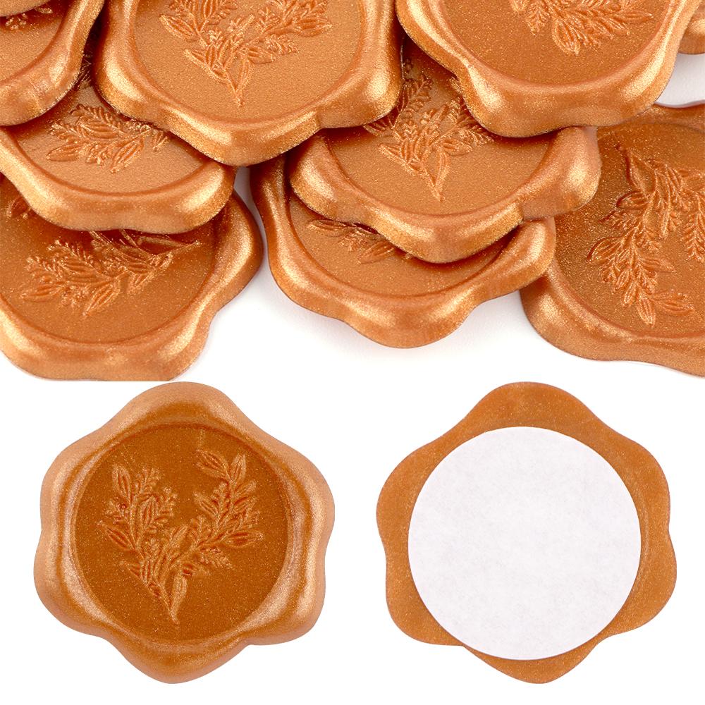 20Pcs Wax Seal Stickers Multicolor Eucalyptus Wedding Invitation Envelope Self- Adhesive Seal Stickers Perfect for Invitation