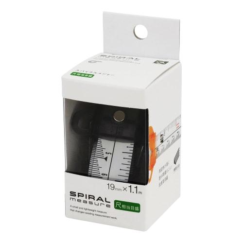 SK Spiral Tape Measure, 19mm X 1.1m, Shaku Equivalent Graduations, Gray, SMT-1910SGY