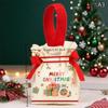 Cartoon Christmas Drawstring Apple Gift Bag Candy Cookie Packaging Bag Creativity Canvas Bag Christmas Party Decoration Kids