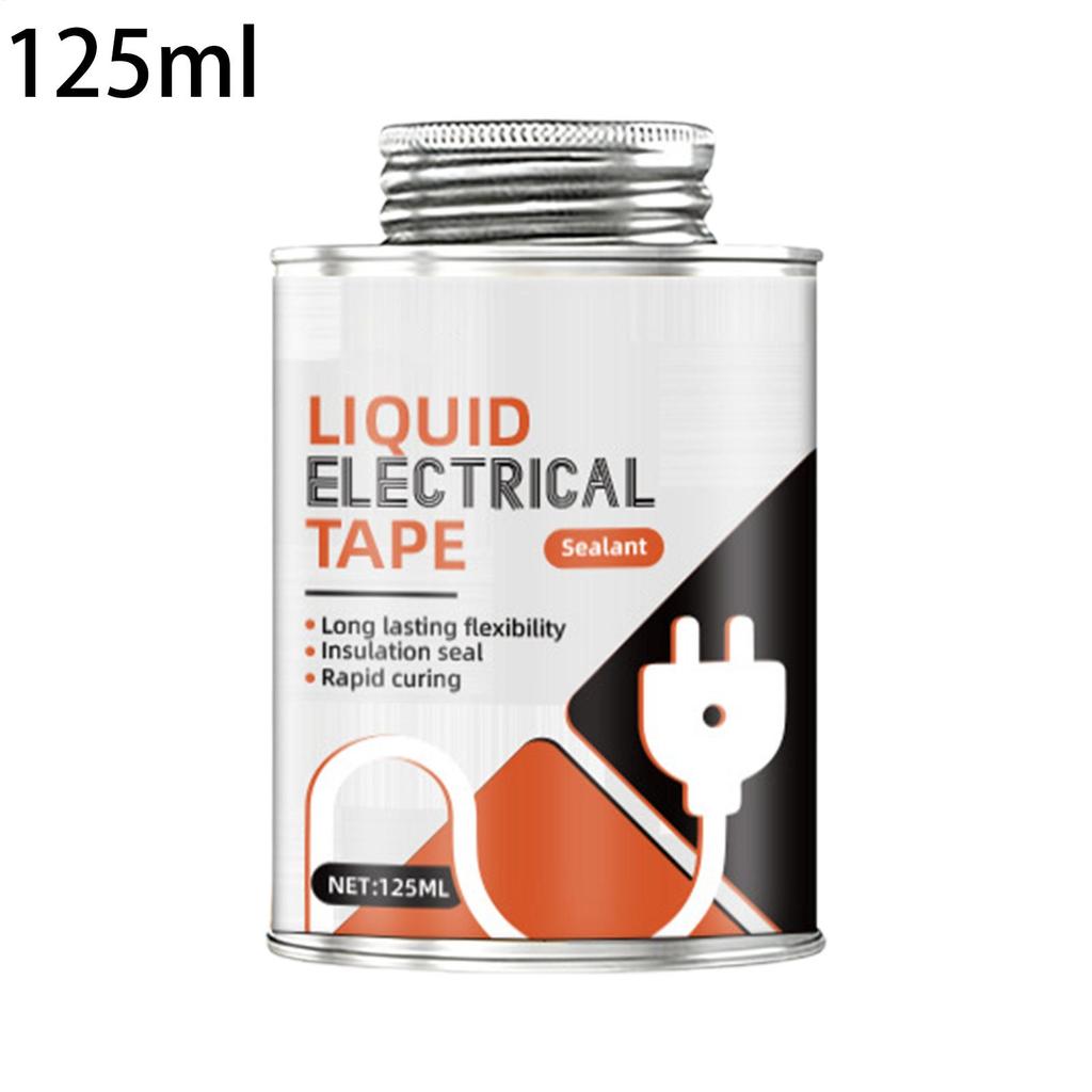 Liquid Electrical Tape 125ml High Temperature Resistant Wire Insulation Liquid Insulation for Cables Automotive Repair