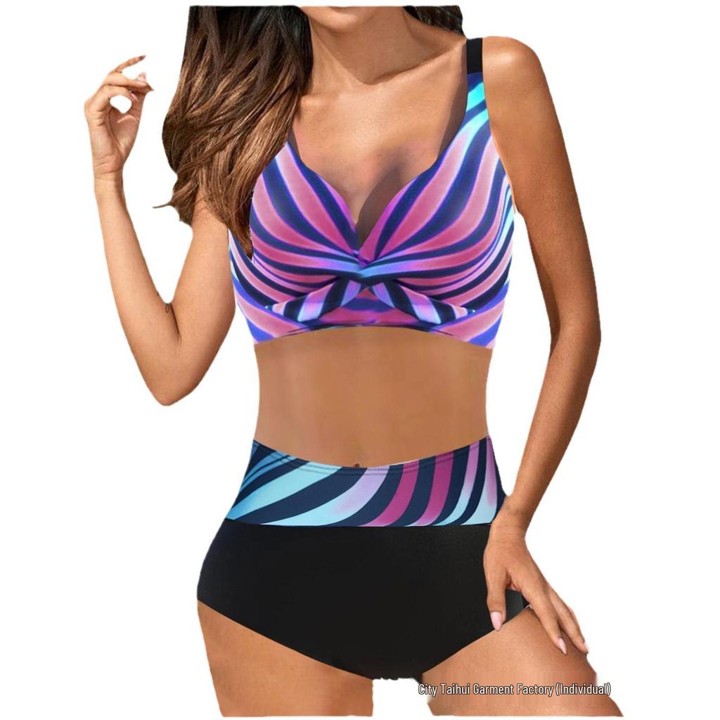 2025 Euro-American Sexy Split Bikini Women's Swimwear
