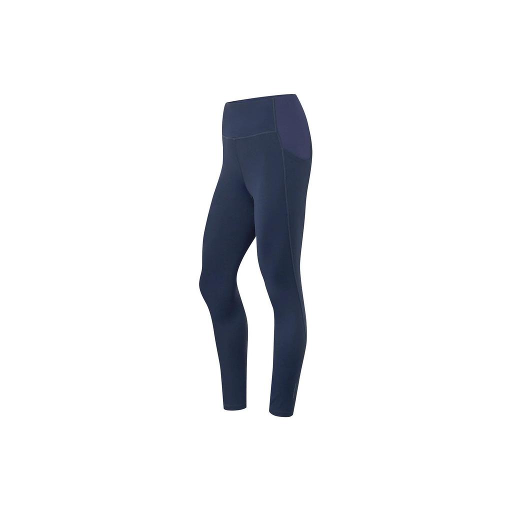 Li-Ning Solide High Waist Tight Fitness Leggings Damen Leggings Tiefmarineblau AULU020-4