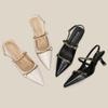 H968-5 New Summer Shoes Women's Skirt Fashionable Versatile Pointed Head Bag Head High Heels Thin Heel Sandals