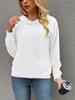 2024 Women's Autumn/Winter Solid Color Plus Velvet Loose Hooded Sweatshirt