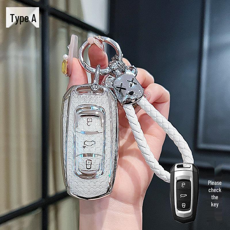 Geely Car Key Case for Binyue, Boyue, Emgrand GL, Binrui, Borui, Xingrui, Xingyue - Girl's Buckle Shell